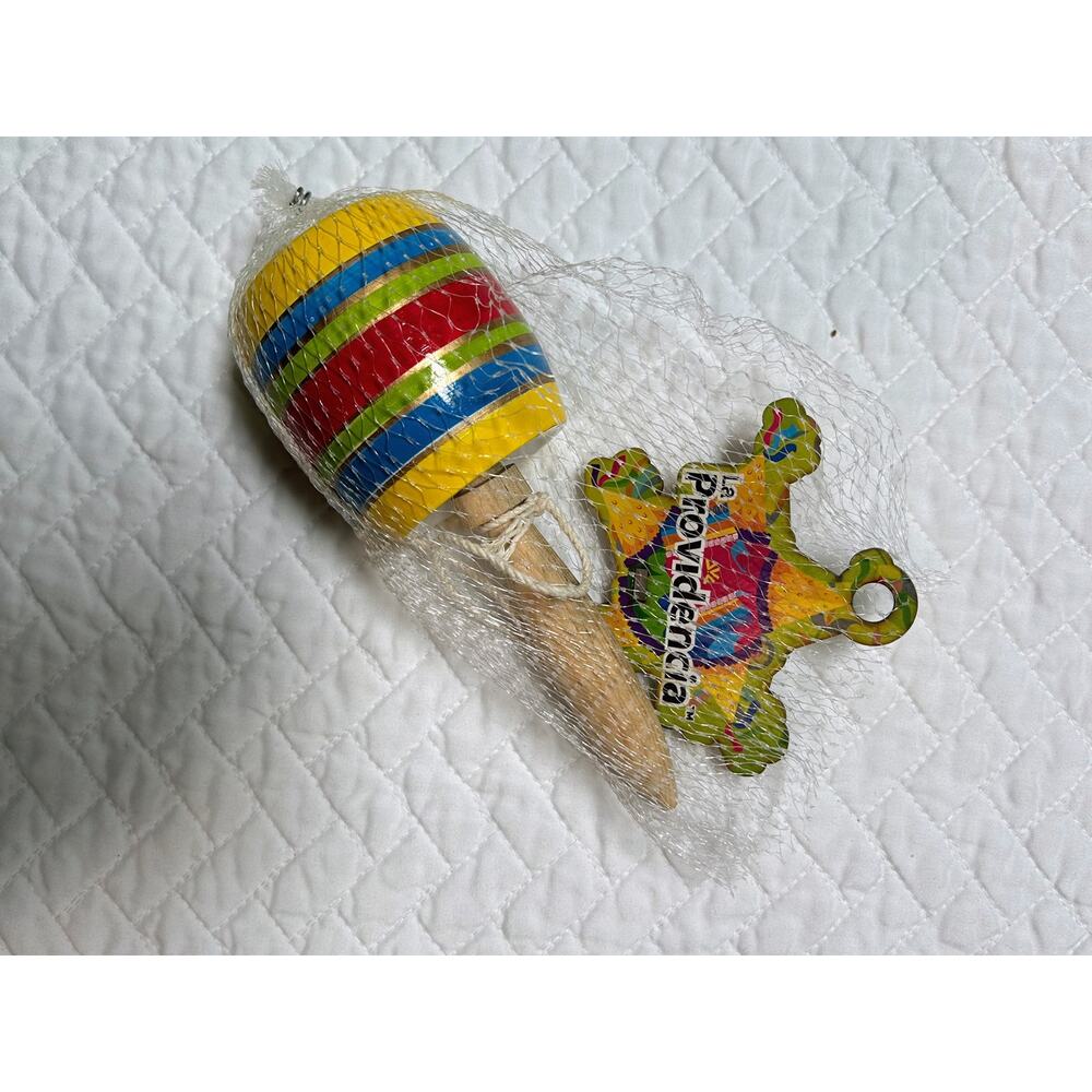 BALERO DE MADERA -Handcrafted  Mexican Toy made by Skilled Mexican Artisans